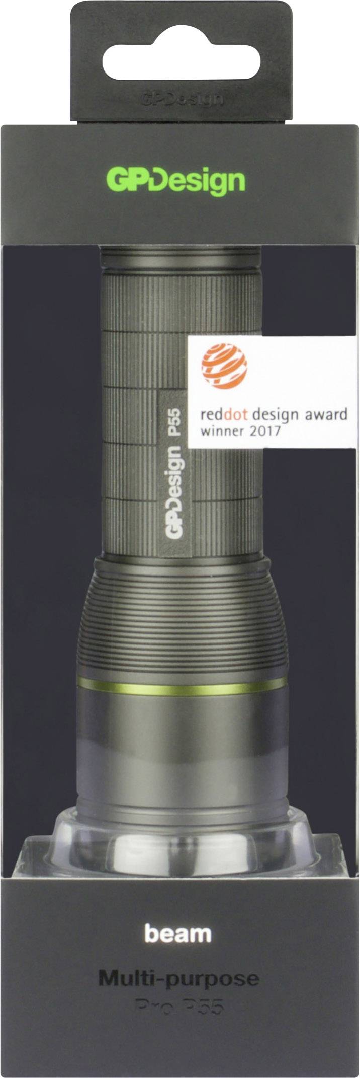 GP Design P55 Atlas LED Taschenlampe  batteriebetrieben 400 lm 48 h 149 g