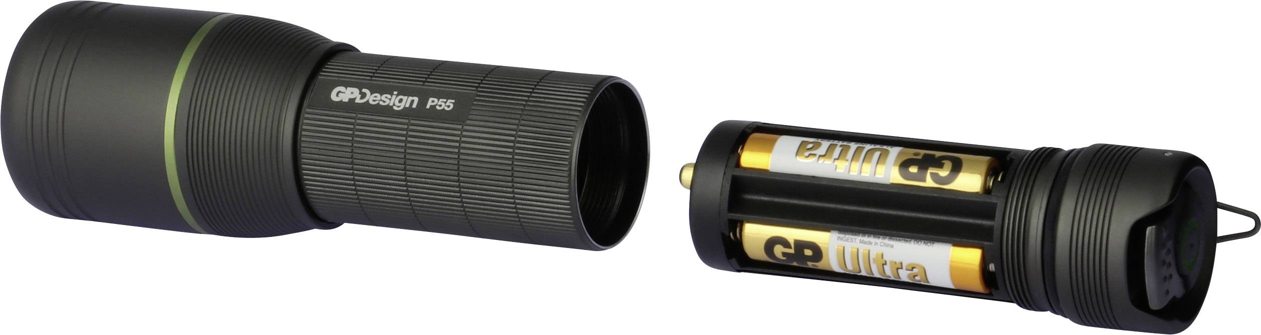 GP Design P55 Atlas LED Taschenlampe  batteriebetrieben 400 lm 48 h 149 g