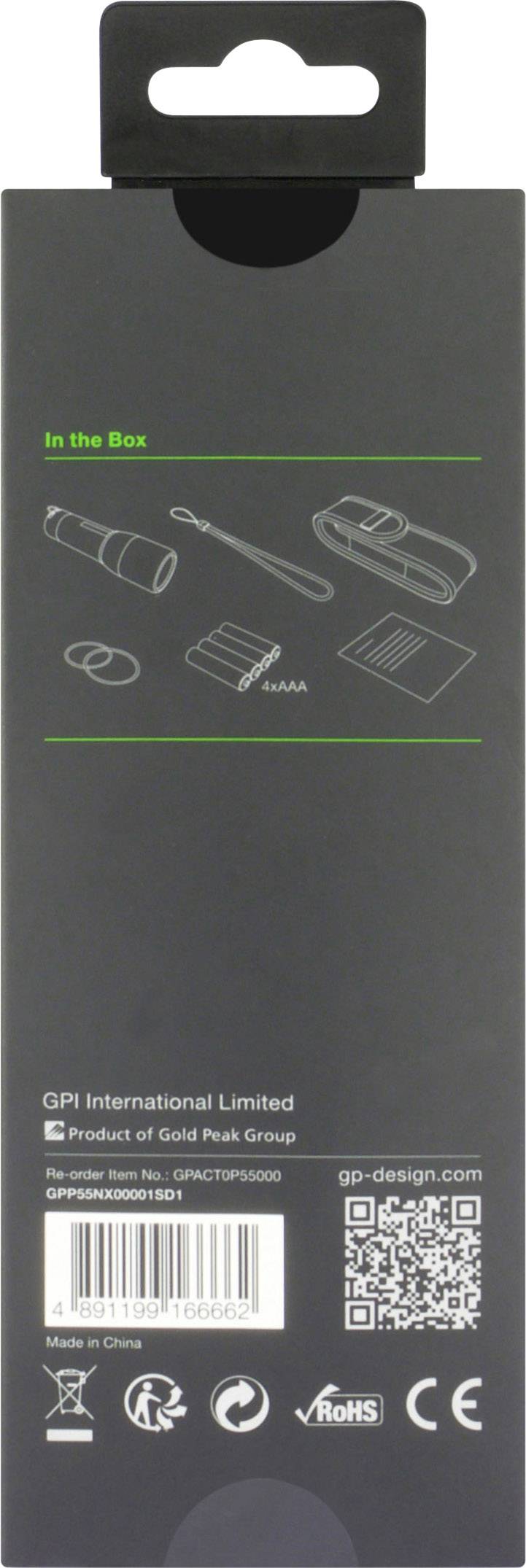 GP Design P55 Atlas LED Taschenlampe  batteriebetrieben 400 lm 48 h 149 g