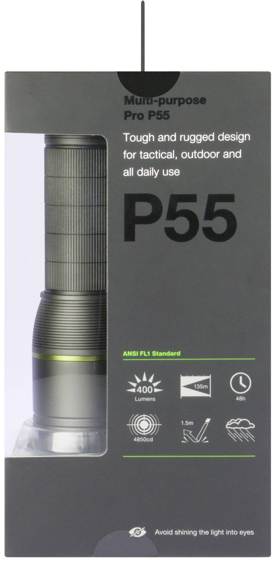 GP Design P55 Atlas LED Taschenlampe  batteriebetrieben 400 lm 48 h 149 g