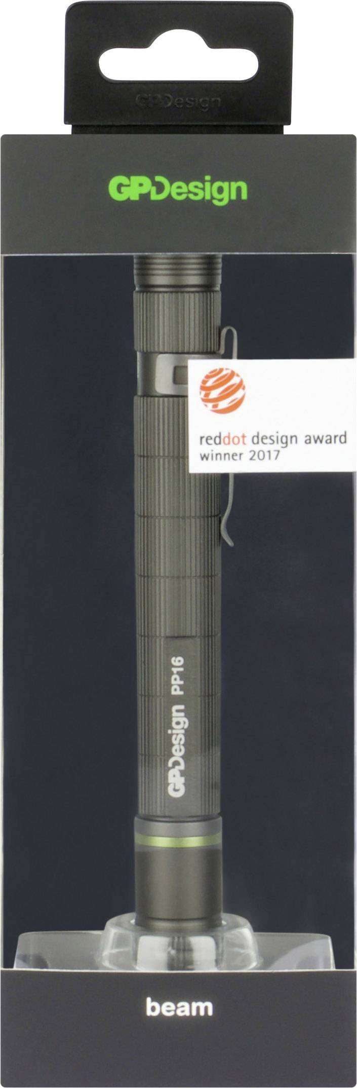 GP Design 265PP16A24AU-C2 PP16 Acamar Penlight batteriebetrieben LED 142mm Schwarz