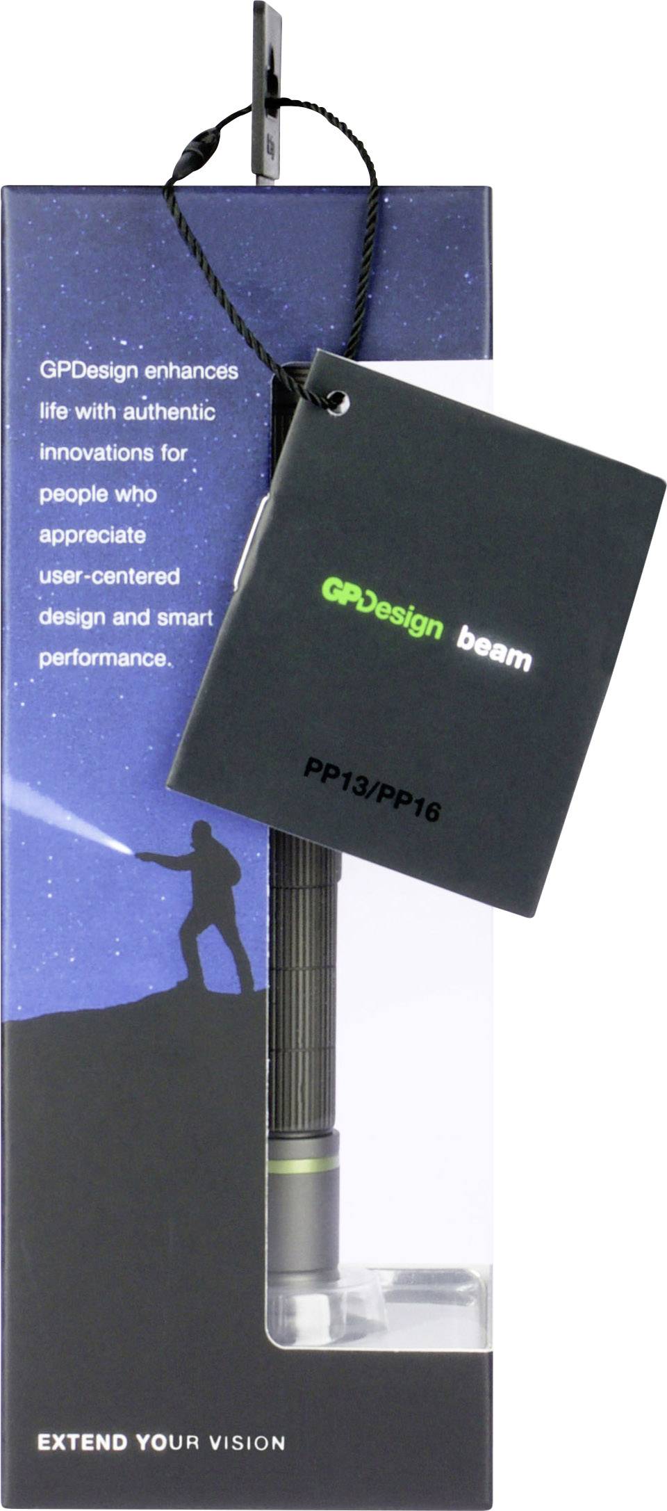 GP Design 265PP16A24AU-C2 PP16 Acamar Penlight batteriebetrieben LED 142mm Schwarz