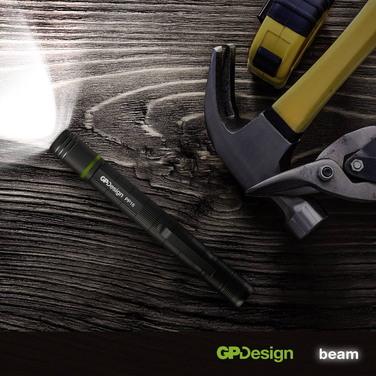 GP Design 265PP16A24AU-C2 PP16 Acamar Penlight batteriebetrieben LED 142mm Schwarz