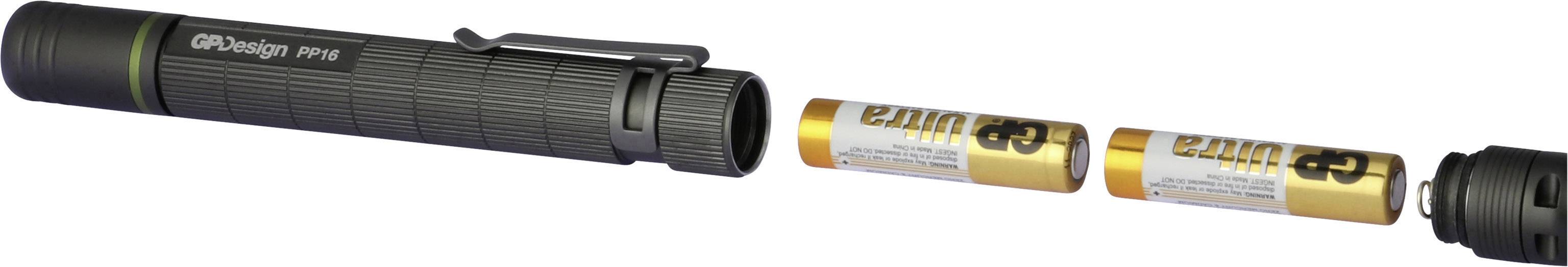 GP Design 265PP16A24AU-C2 PP16 Acamar Penlight batteriebetrieben LED 142mm Schwarz