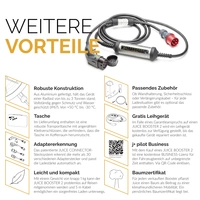 juice technology Juice Booster 2 Europe Traveller Set Mobile Ladestation Typ 2 Mode 2 32 A Anzahl Anschlüsse 1 22 kW juice technology Juice Booster 2 Europe Traveller Set Mobile Ladestation Typ 2 Mode 2 32 A Anzahl Anschlüsse 1 22 kW