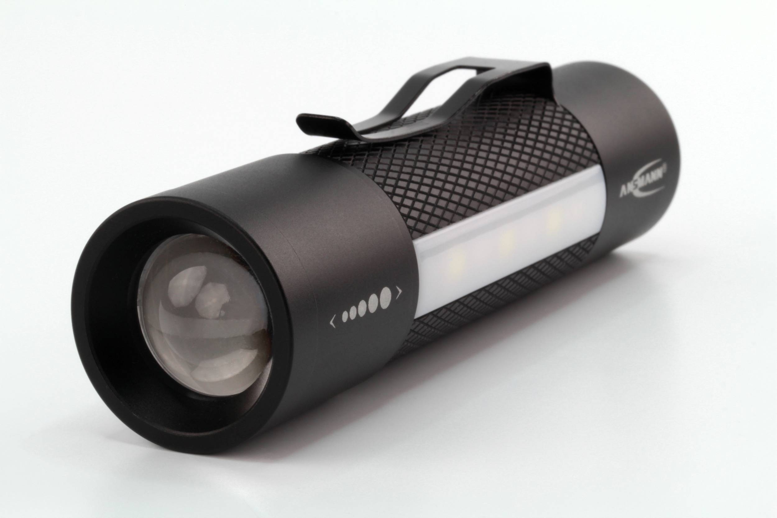 Ansmann Future Multi 3in1 LED Taschenlampe mit Gürtelclip batteriebetrieben 180 lm 183 g