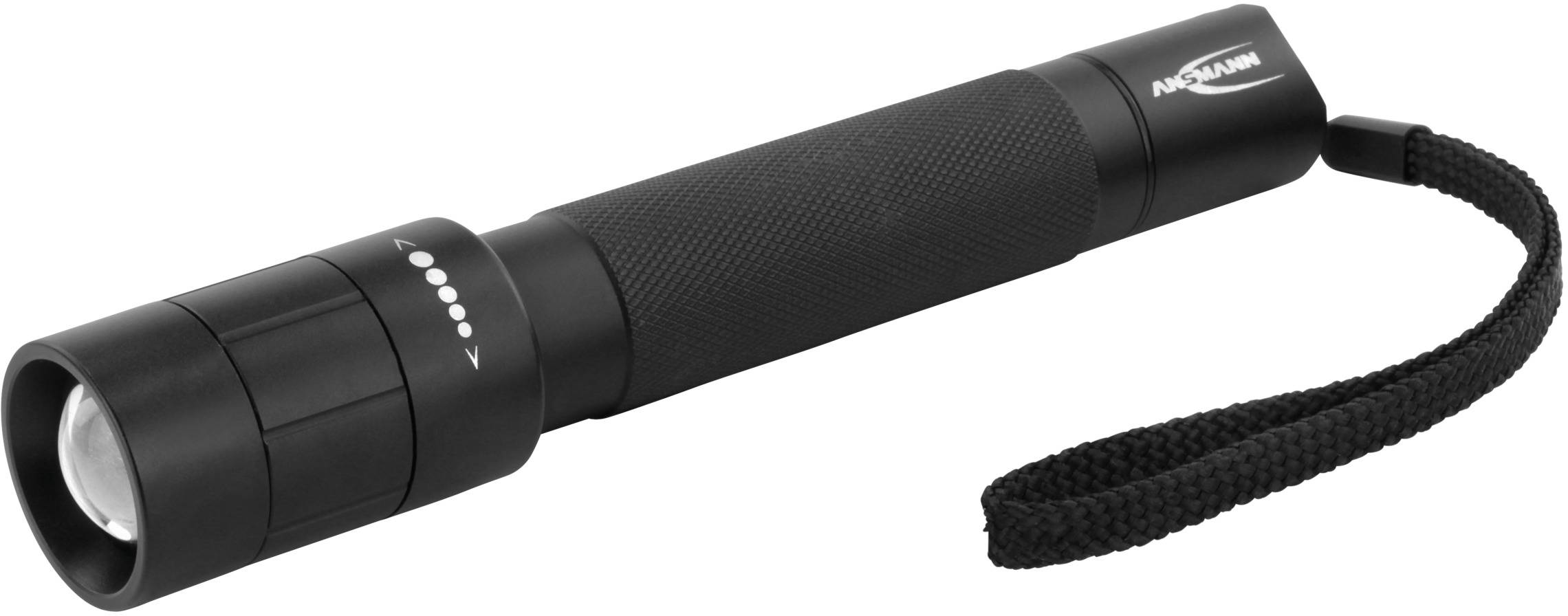 Ansmann LED Taschenlampe mit Gürtelclip, mit Handschlaufe batteriebetrieben 240 lm 174 g