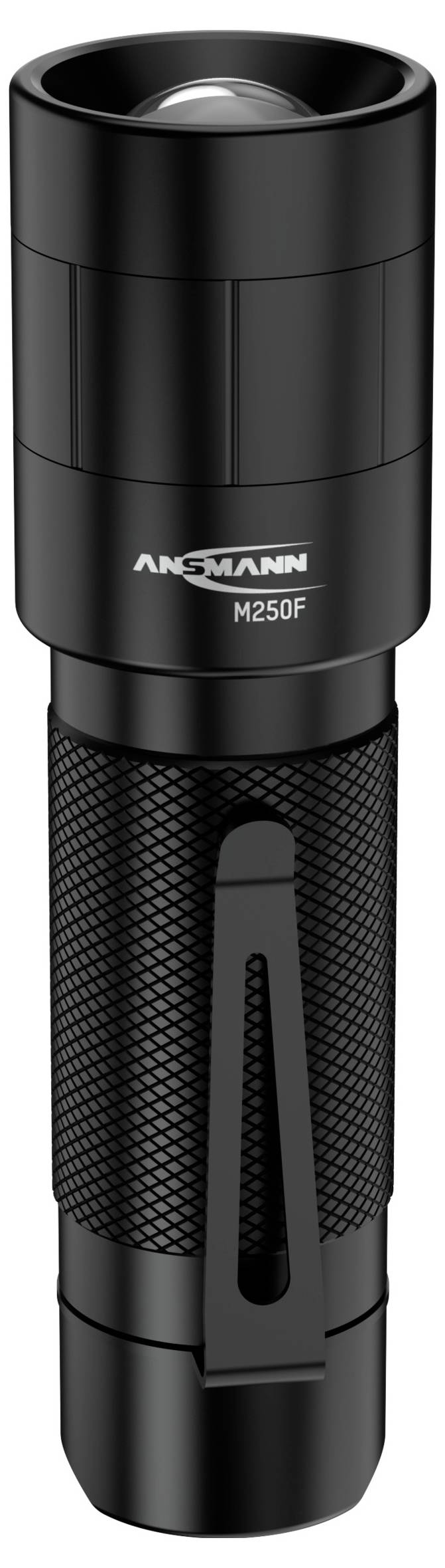 Ansmann M250F LED Taschenlampe mit Gürtelclip, mit Handschlaufe batteriebetrieben 260 lm 157 g