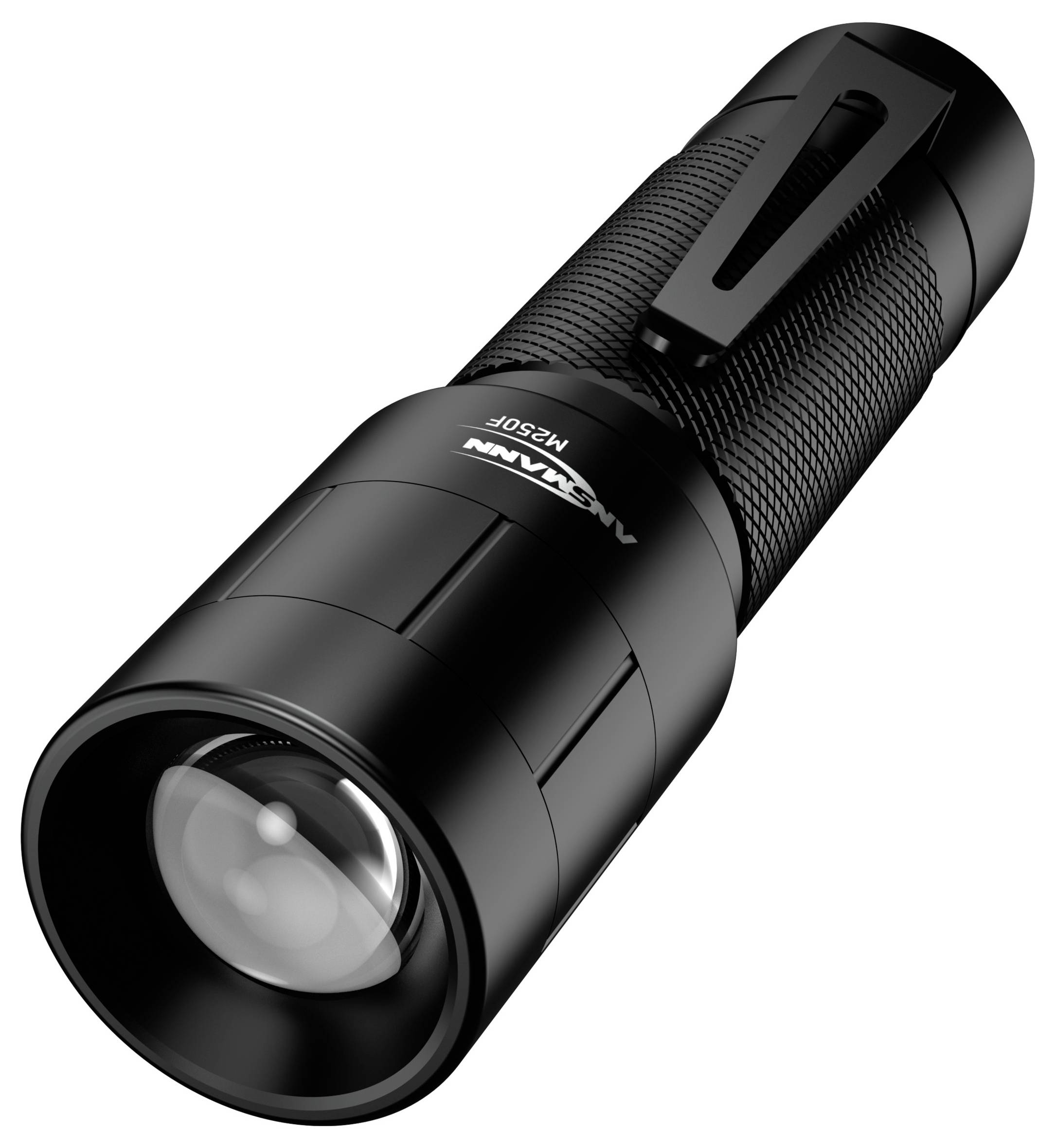 Ansmann M250F LED Taschenlampe mit Gürtelclip, mit Handschlaufe batteriebetrieben 260 lm 157 g