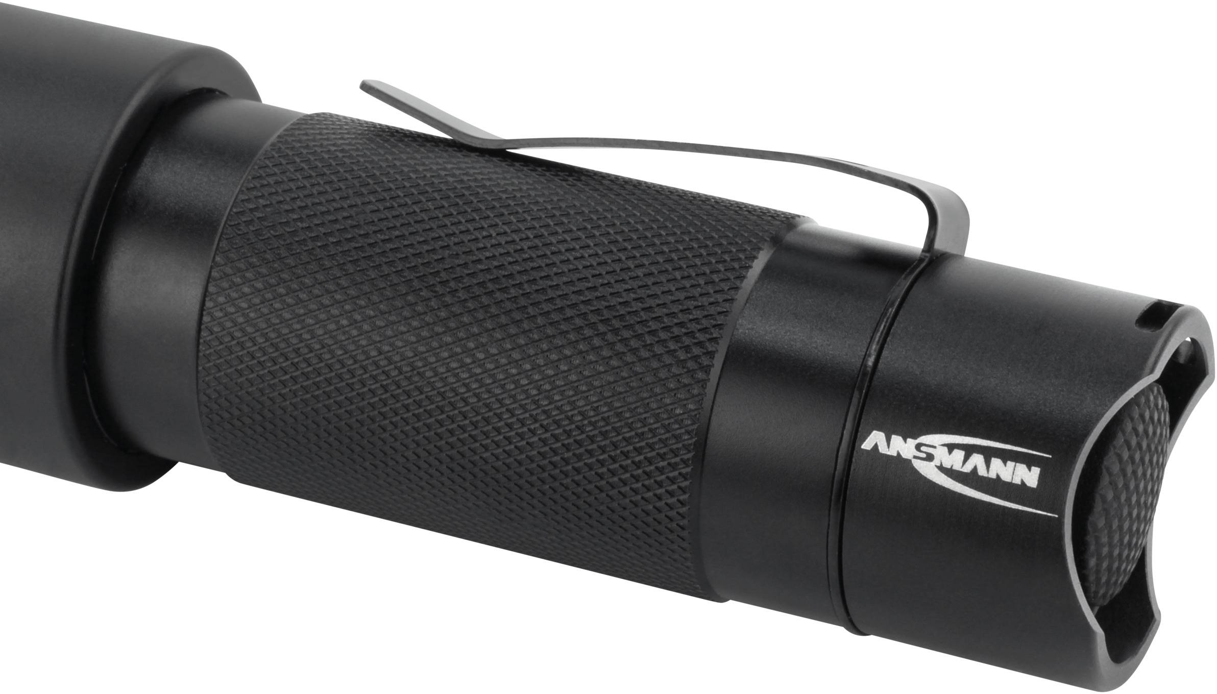 Ansmann M350F LED Taschenlampe mit Gürtelclip batteriebetrieben 320 lm 241 g