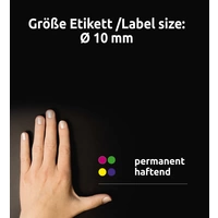 Avery-Zweckform 3853 Markierungspunkte Etiketten Ø 10mm Blau 800 St. Permanent haftend Papier Avery-Zweckform 3853 Markierungspunkte Etiketten Ø 10mm Blau 800 St. Permanent haftend Papier