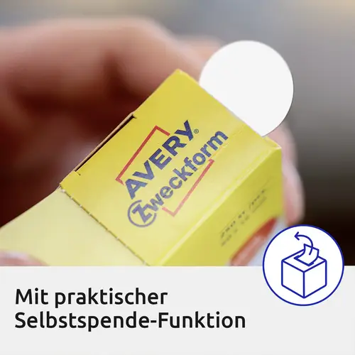 Avery-Zweckform 3853 Markierungspunkte Etiketten Ø 10mm Blau 800 St. Permanent haftend Papier Avery-Zweckform 3853 Markierungspunkte Etiketten Ø 10mm Blau 800 St. Permanent haftend Papier