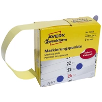 Avery-Zweckform 3853 Markierungspunkte Etiketten Ø 10mm Blau 800 St. Permanent haftend Papier Avery-Zweckform 3853 Markierungspunkte Etiketten Ø 10mm Blau 800 St. Permanent haftend Papier