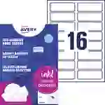Avery-Zweckform L4783-20 Namens-Etiketten 88.9 x 31mm Acetatseide Weiß 320 St. Wiederablösbar Laserdrucker, Farblaserdrucker Avery-Zweckform L4783-20 Namens-Etiketten 88.9 x 31mm Acetatseide Weiß 320 St. Wiederablösbar Laserdrucker, Farblaserdrucker