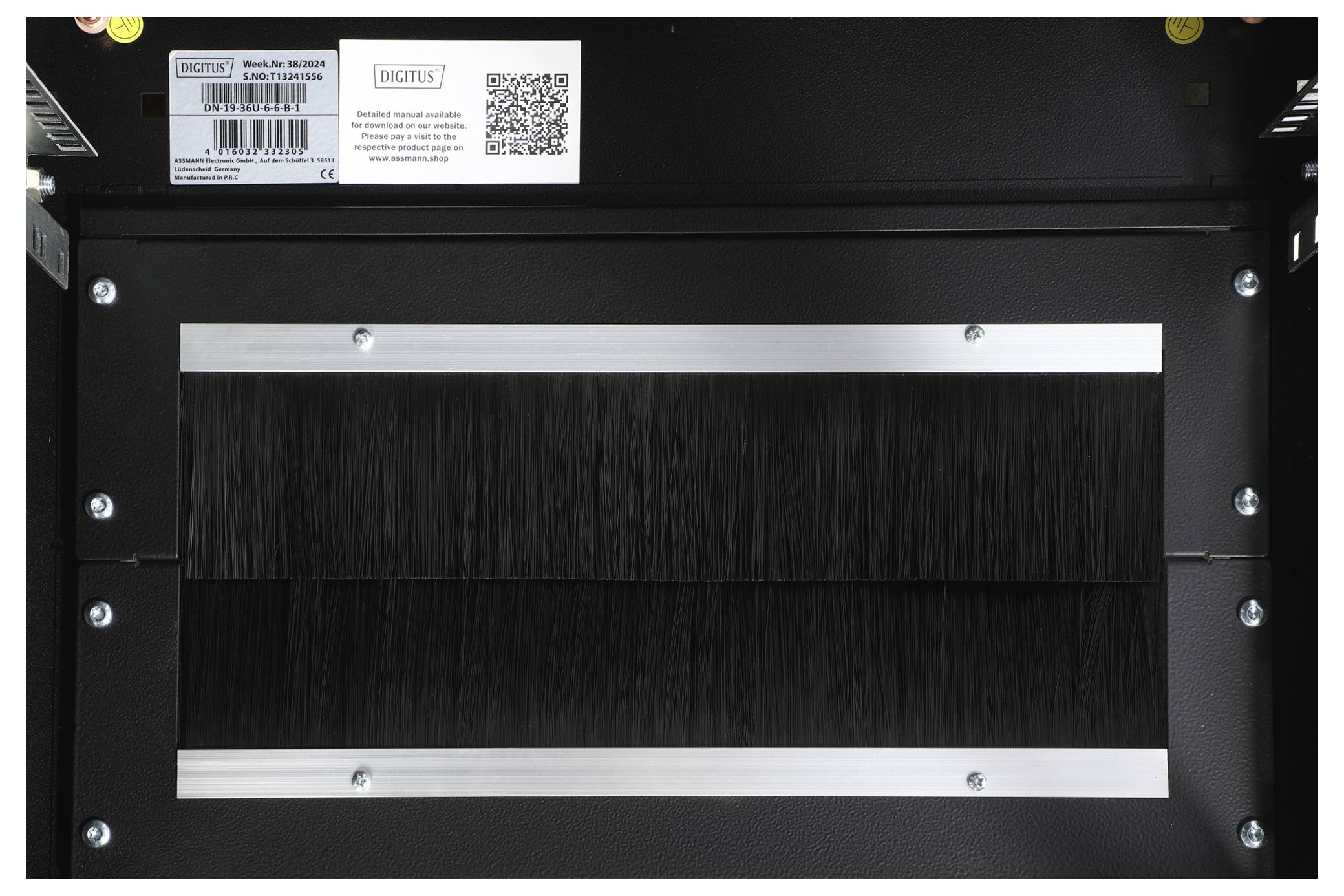 Digitus DN-19 36U-6/6-B-1 19 Zoll Netzwerkschrank (B x H x T) 600 x 1787 x 600mm 36 HE Schwarz (RAL 9005)