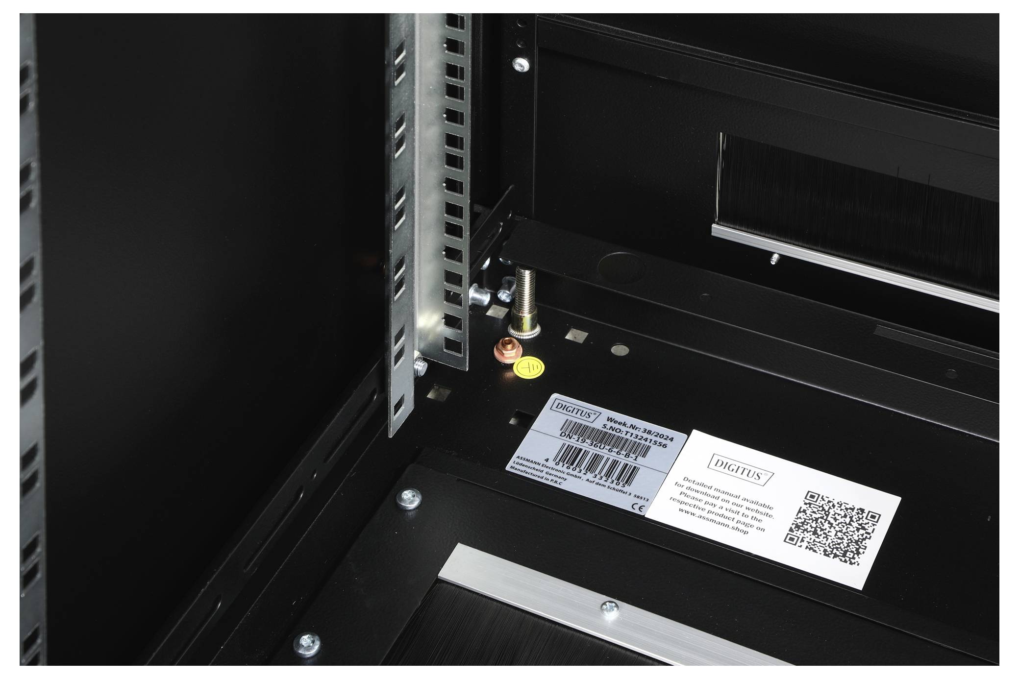 Digitus DN-19 36U-6/6-B-1 19 Zoll Netzwerkschrank (B x H x T) 600 x 1787 x 600mm 36 HE Schwarz (RAL 9005)