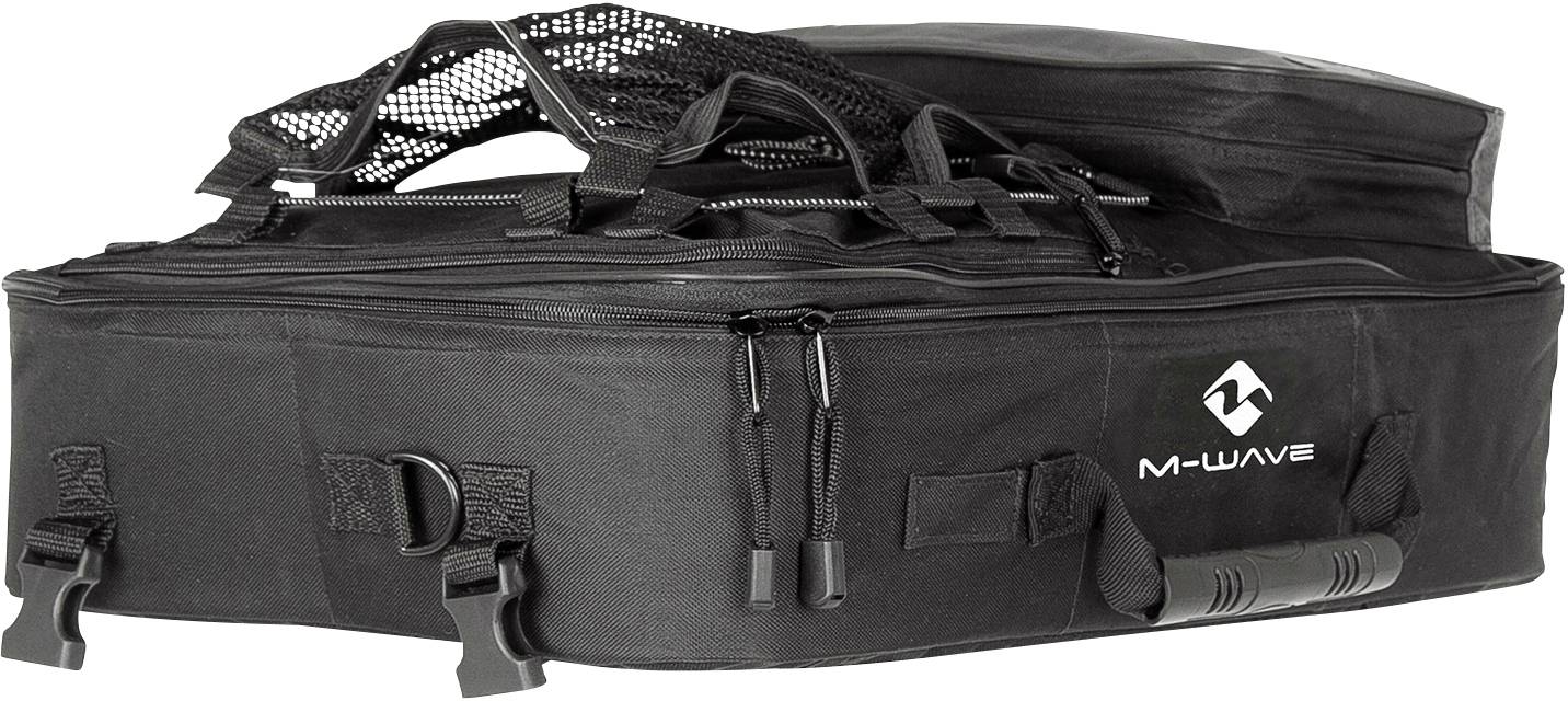 M-Wave Amsterdam Triple Gepäckträgertasche Schwarz, Grau