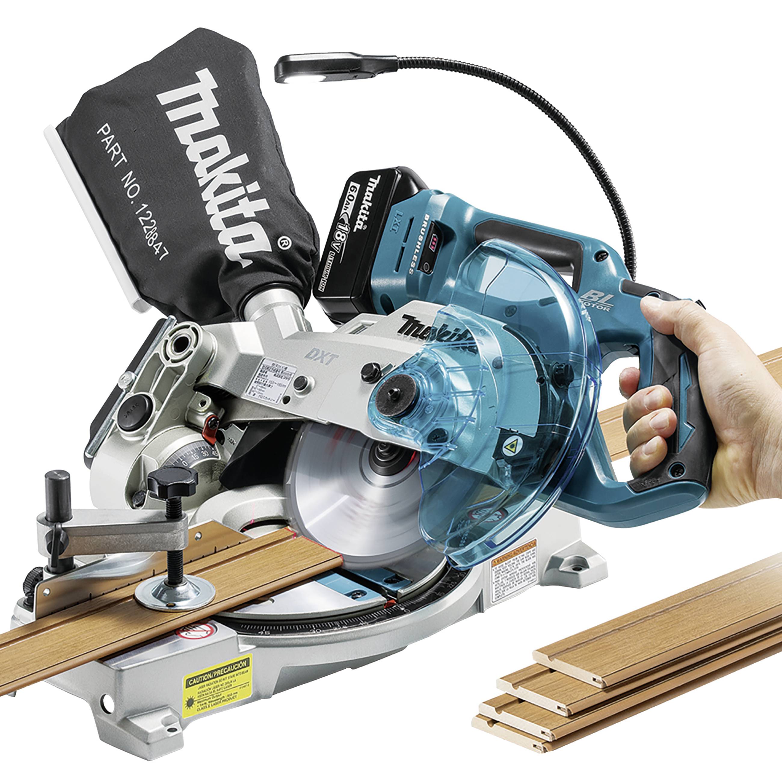 Makita Akku-Kapp- und Gehrungssäge ohne Akku, ohne Ladegerät 165mm 20mm