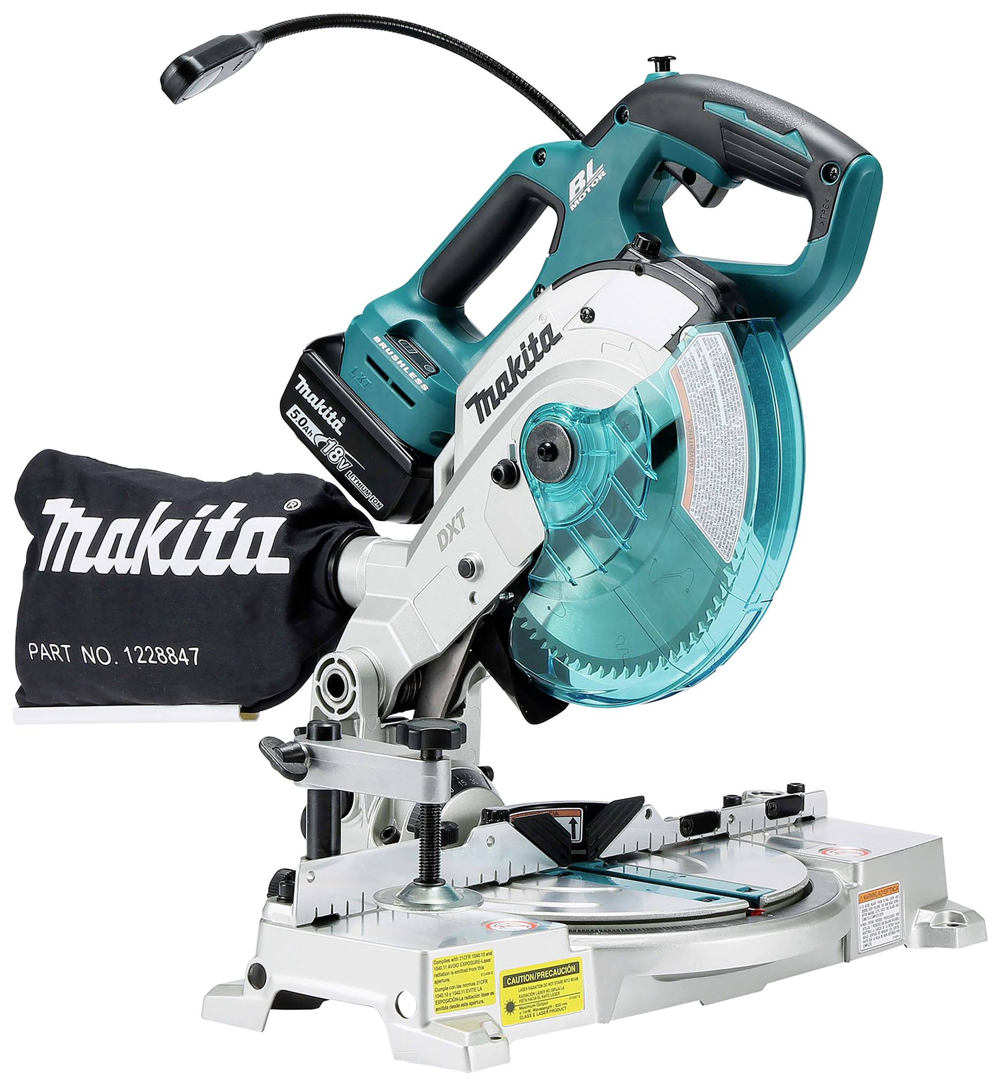 Makita Akku-Kapp- und Gehrungssäge ohne Akku, ohne Ladegerät 165mm 20mm