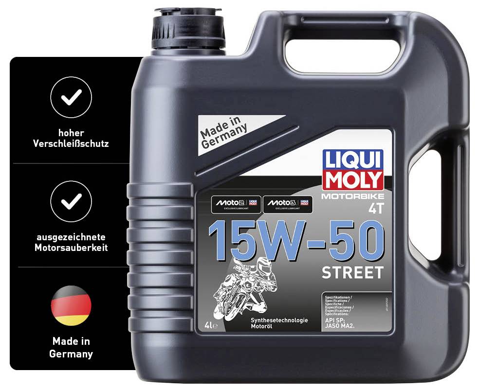 Liqui Moly MOTORBIKE 4T 15W-50 STREET 1689 4-Takt-Motoröl 4l