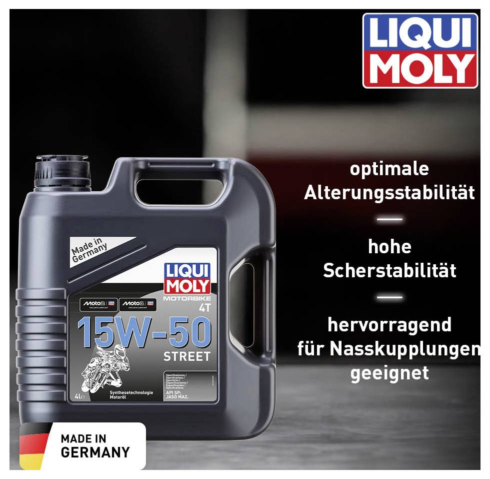 Liqui Moly MOTORBIKE 4T 15W-50 STREET 1689 4-Takt-Motoröl 4l