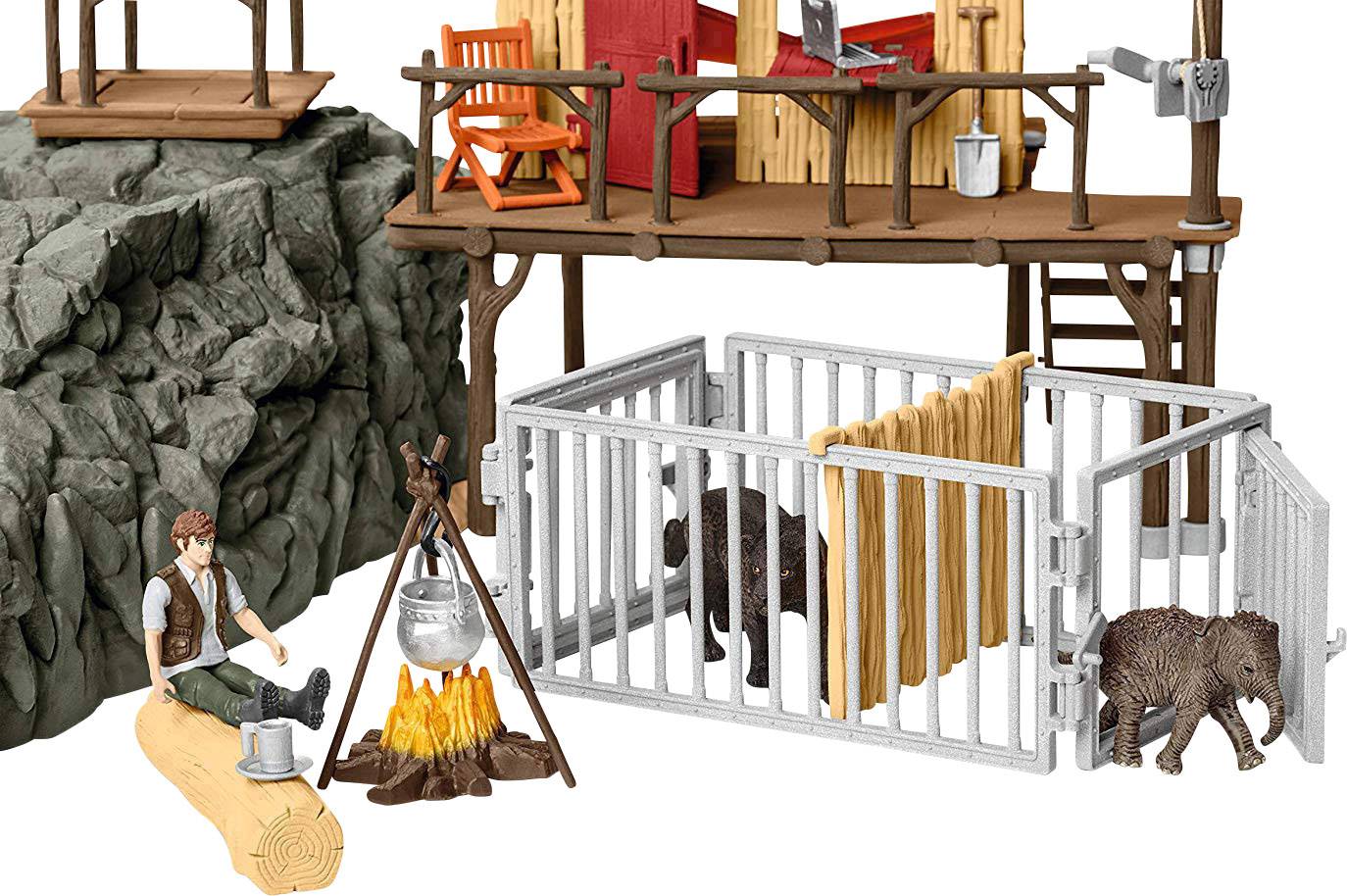 Schleich Wild Life Dschungel Forschungsstation Croco 42350