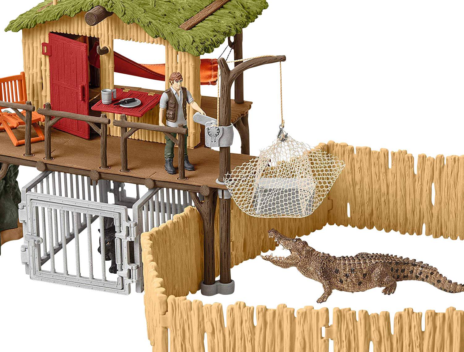 Schleich Wild Life Dschungel Forschungsstation Croco 42350