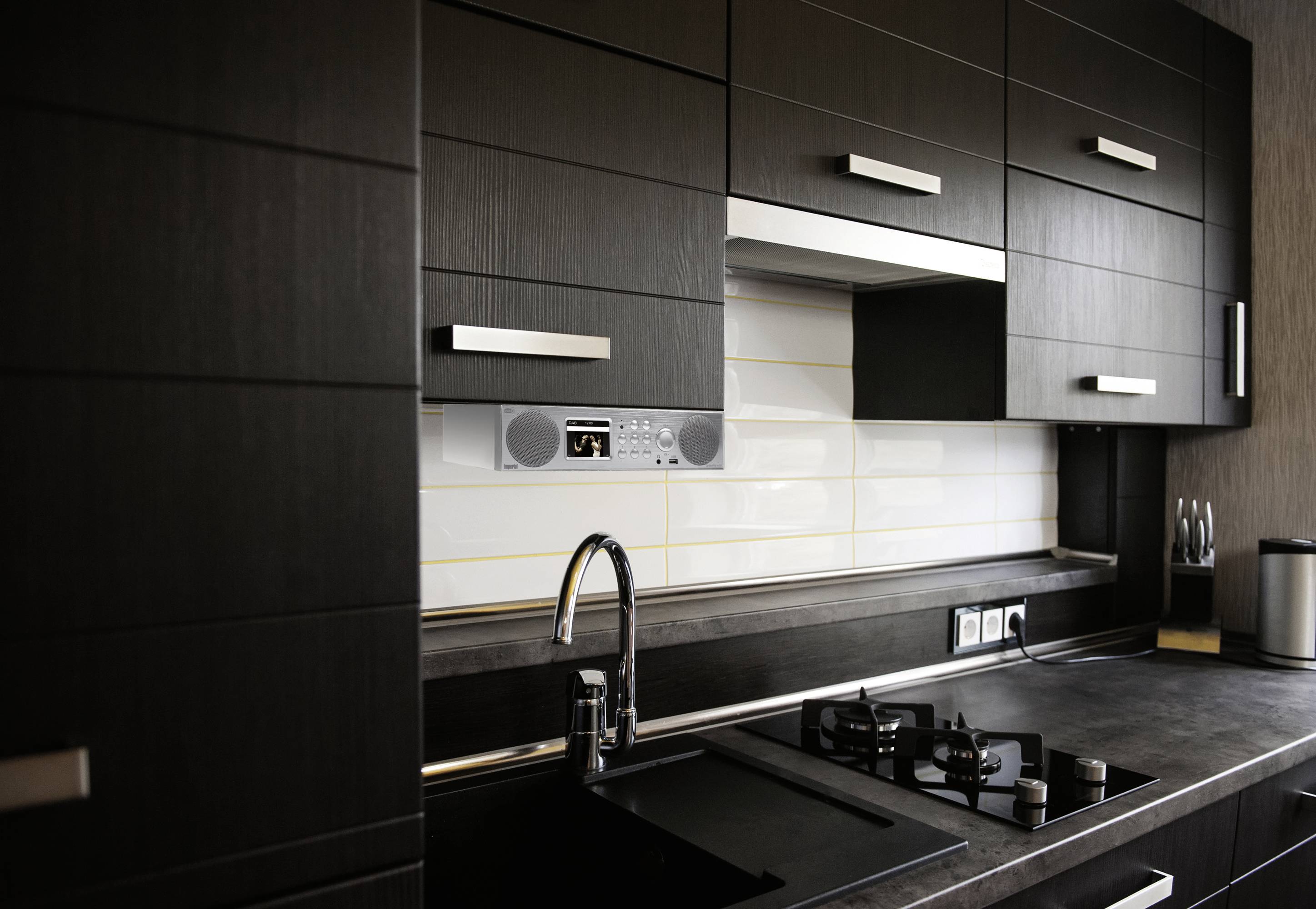 Imperial DABMAN i450 Internet Küchenradio DAB+, UKW, Internet Bluetooth®, AUX, USB, WLAN, Internetradio Silber