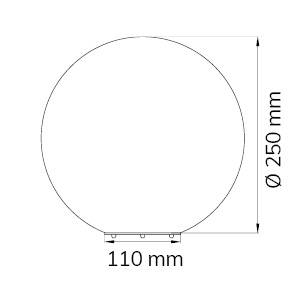 WOFI Point 8248.01.06.0250 Tischlampe LED E27 60 W Weiß