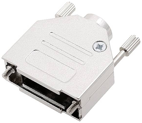 Encitech DTZK25-K 6560-0105-03 D-SUB Gehäuse Polzahl: 25 Vollmetall 180° Metallic 1St.