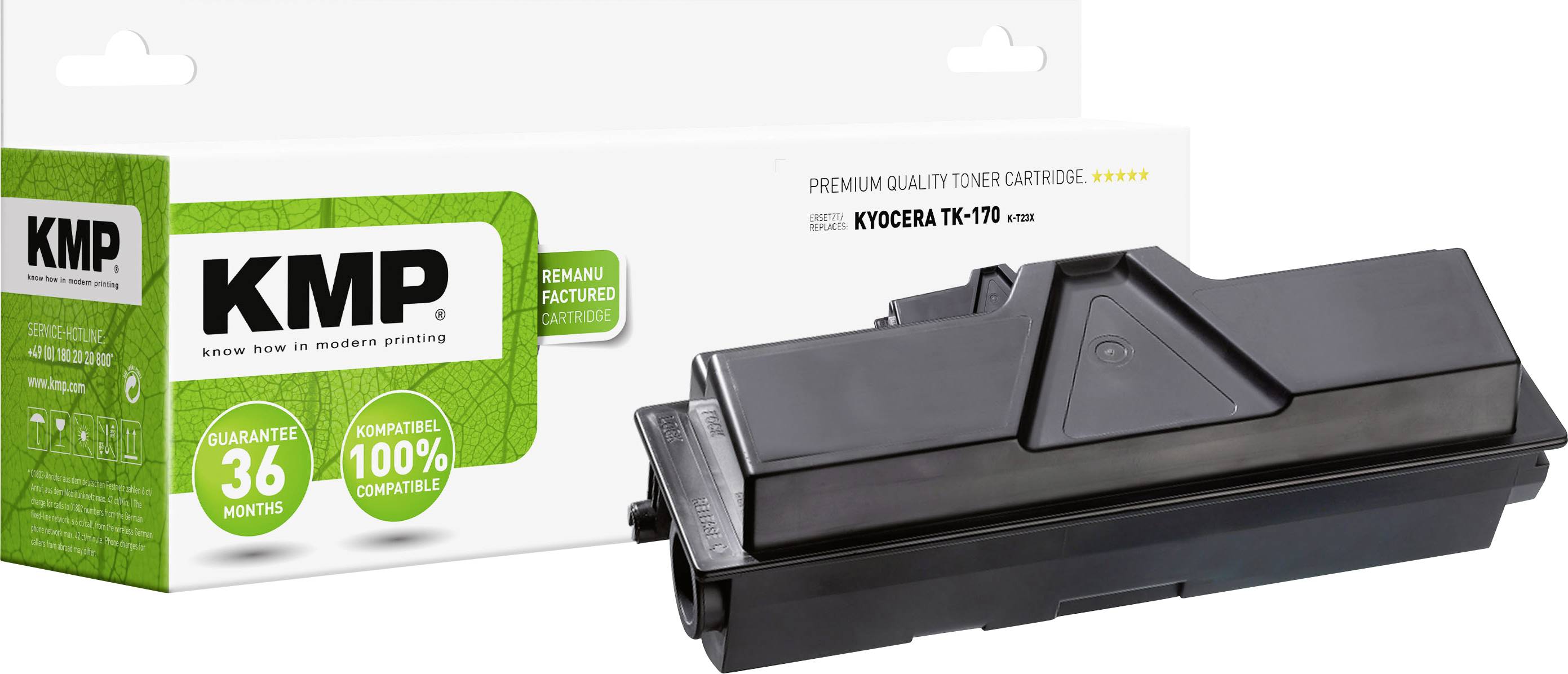 KMP Tonerkassette ersetzt Kyocera TK-170 Kompatibel Schwarz 14000 Seiten K-T23X