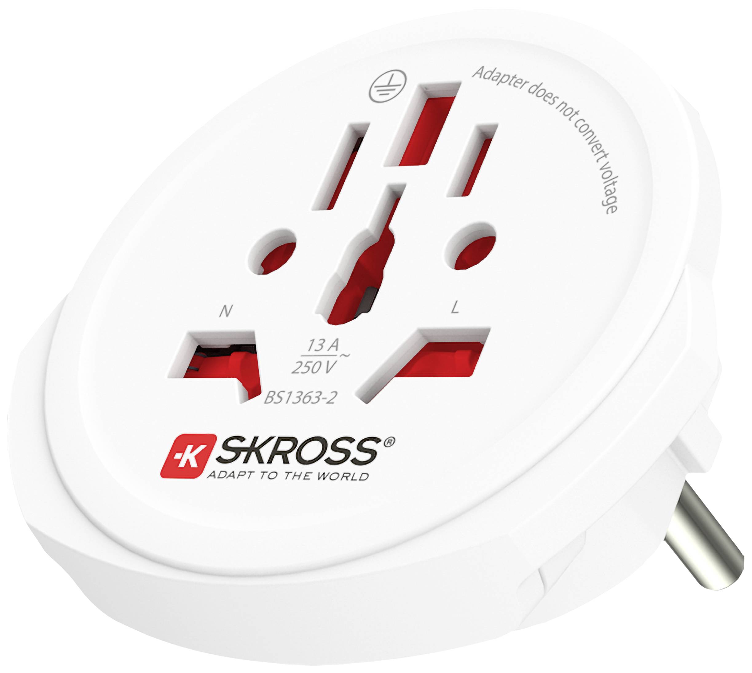 Skross 1.500211-1 Reiseadapter CA W to EU (BULK)