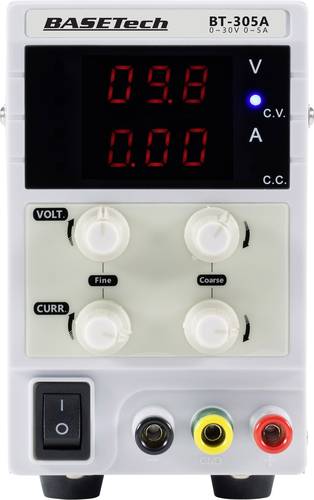 Labornetzgerät, einstellbar 0 - 30V 0 - 5A 150W Steckanschluss 4mm schmale Bauform Anzahl
