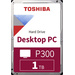 Toshiba P300 1TB Interne Festplatte 8.9cm (3.5 Zoll) SATA III HDWD110UZSVA Bulk