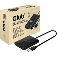club3D CSV-1474 1+2 Port USB 3.2 Gen 1-Umschalter (USB 3.0) 4096 x 2160 Pixel Schwarz club3D CSV-1474 1+2 Port USB 3.2 Gen 1-Umschalter (USB 3.0) 4096 x 2160 Pixel Schwarz