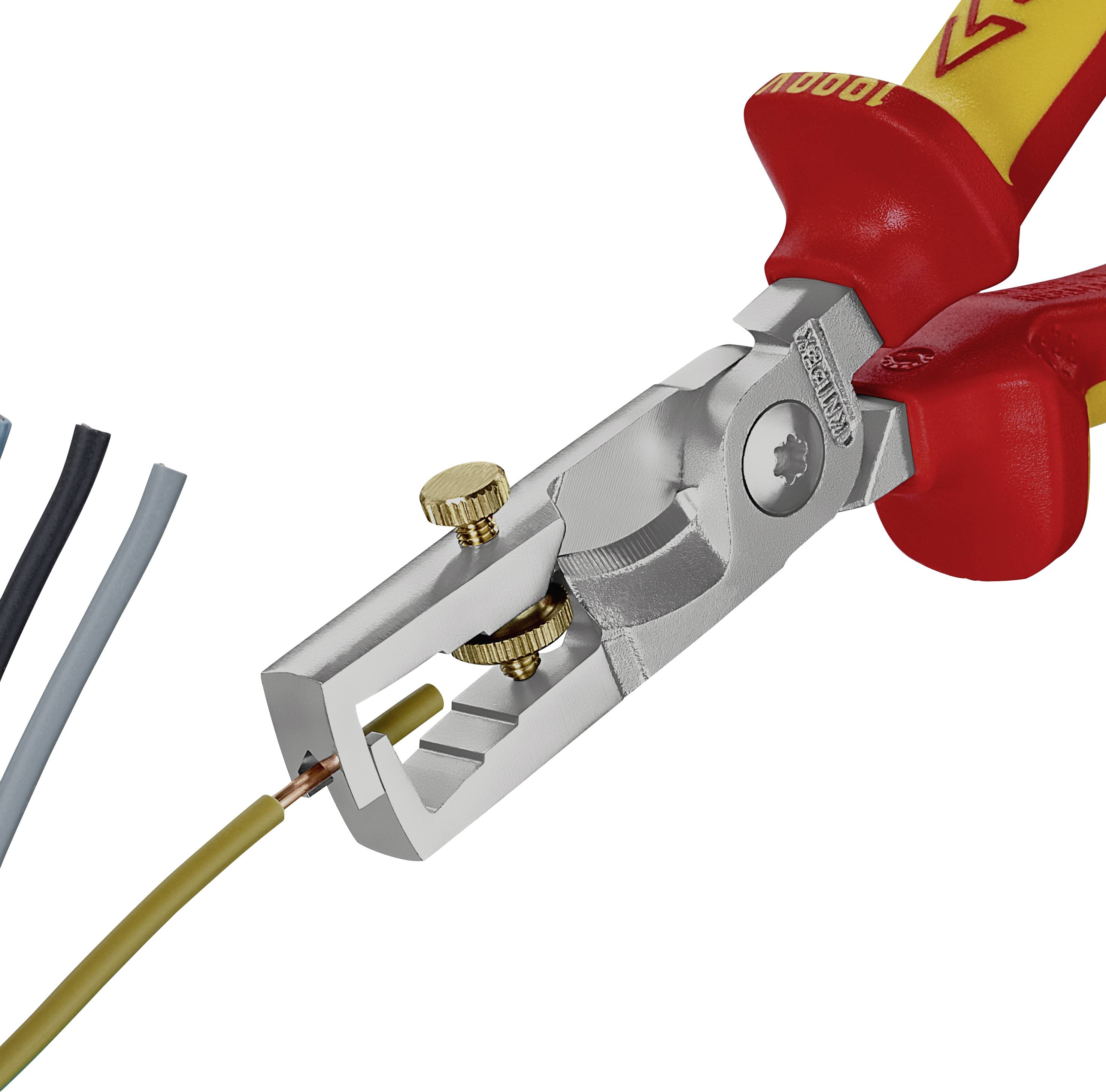 Knipex StriX Q28896 0 Kabelschere Geeignet für (Abisoliertechnik) Alu- und Kupferkabel, ein- und mehrdrähtig 15mm 5 50mm² 7