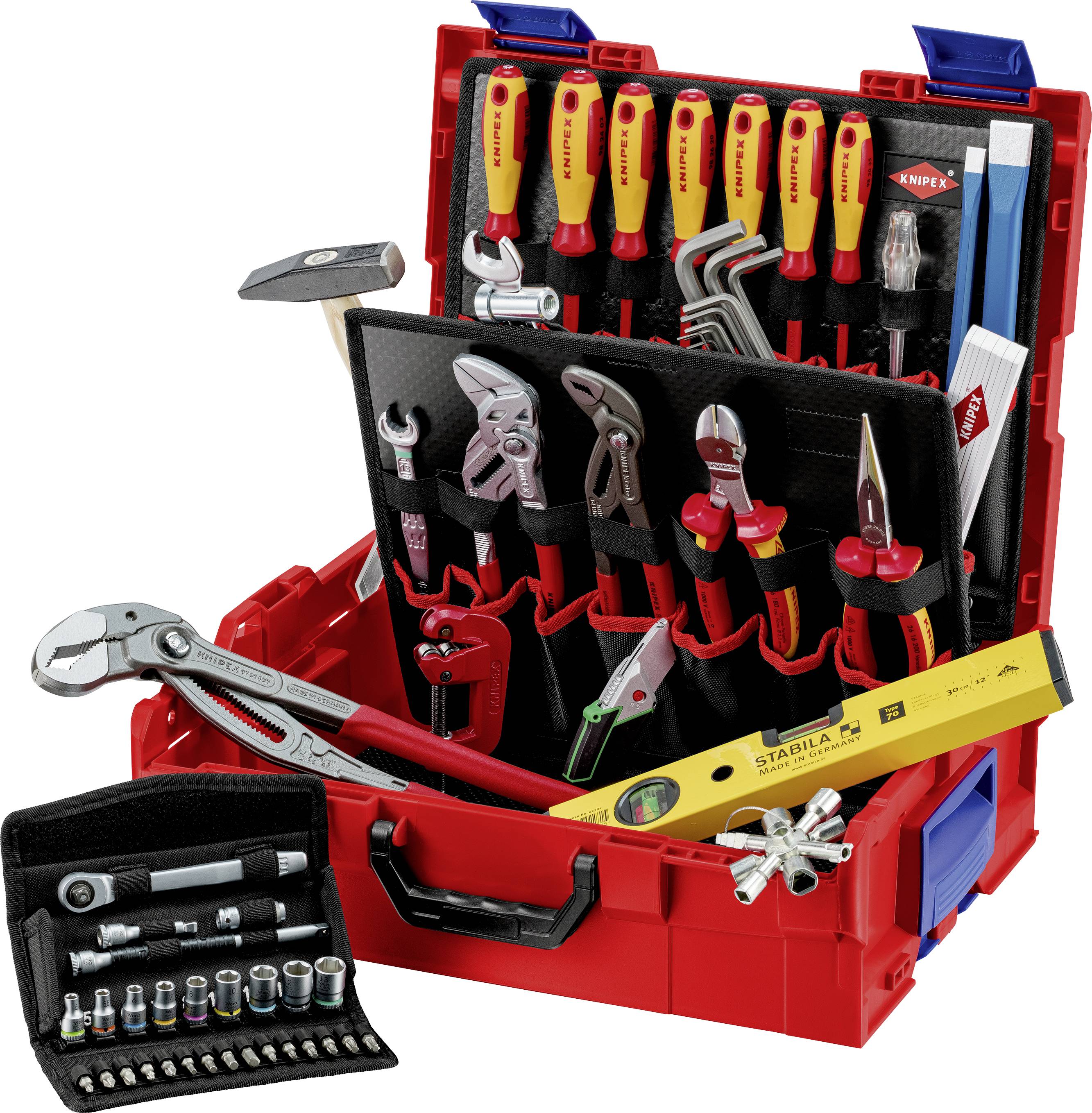 Knipex L-BOXX 00 21 19 LB S Sanitär Werkzeugkoffer bestückt 52teilig (L x B x H) 357 x 442 x 151mm