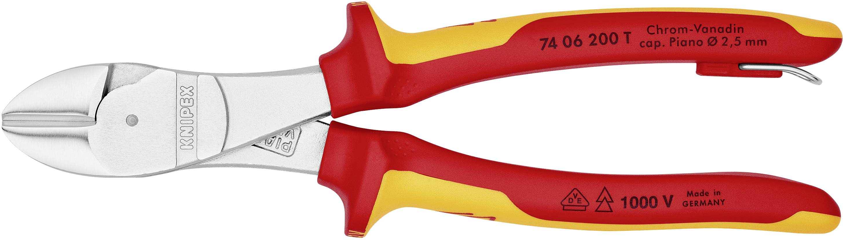 Knipex 74 06 200 T VDE Kraft-Seitenschneider 200 mm