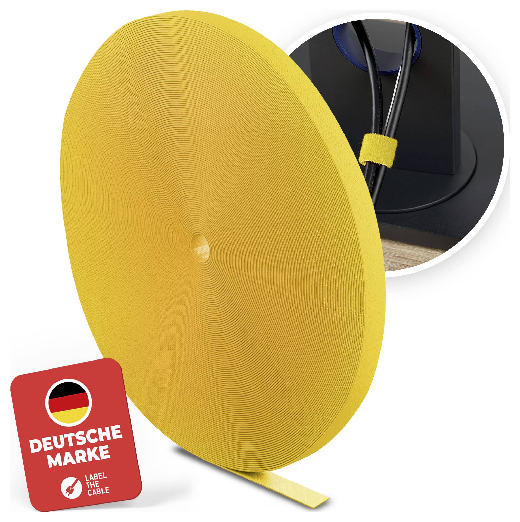 Label the Cable LTC ROLL STRAP PRO 1240 25m Gelb