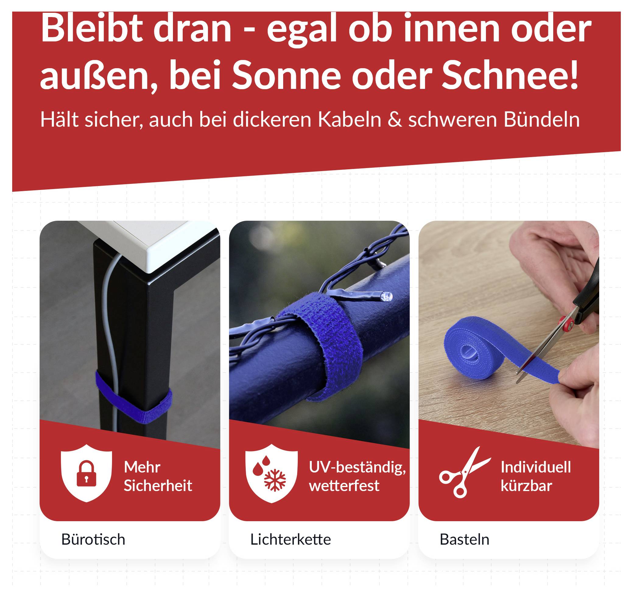 Label the Cable LTC ROLL STRAP PRO 1250 25 m Blau