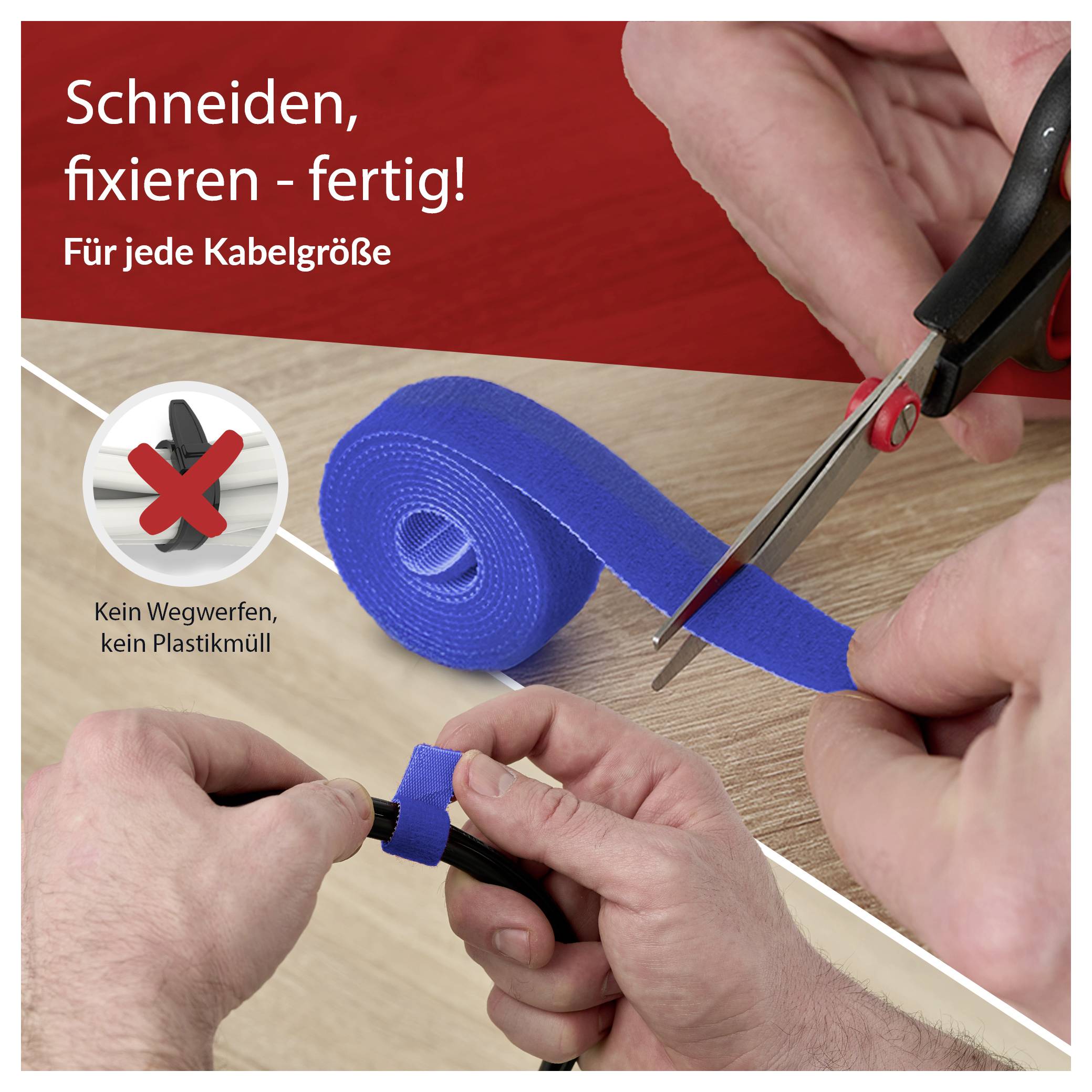 Label the Cable LTC ROLL STRAP PRO 1250 25m Blau
