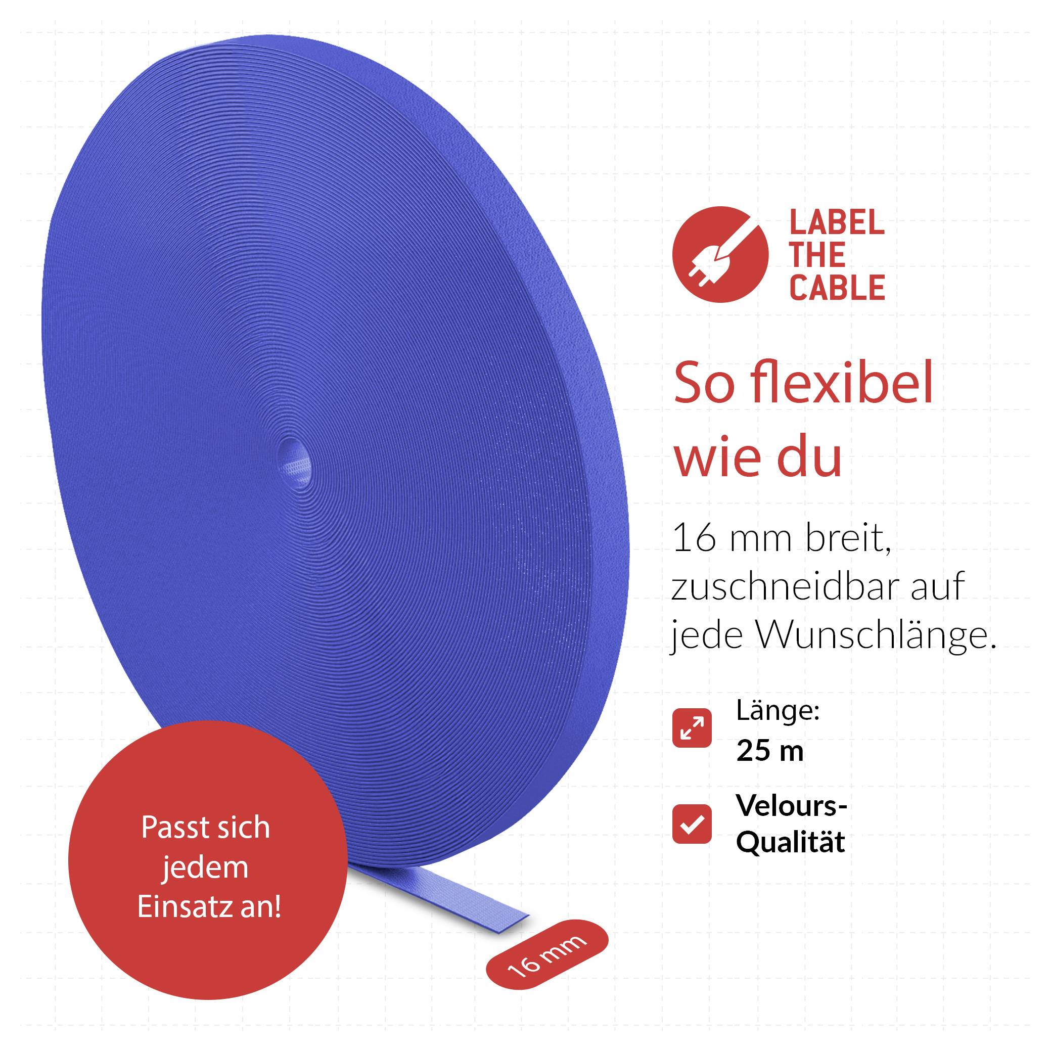 Label the Cable LTC ROLL STRAP PRO 1250 25m Blau