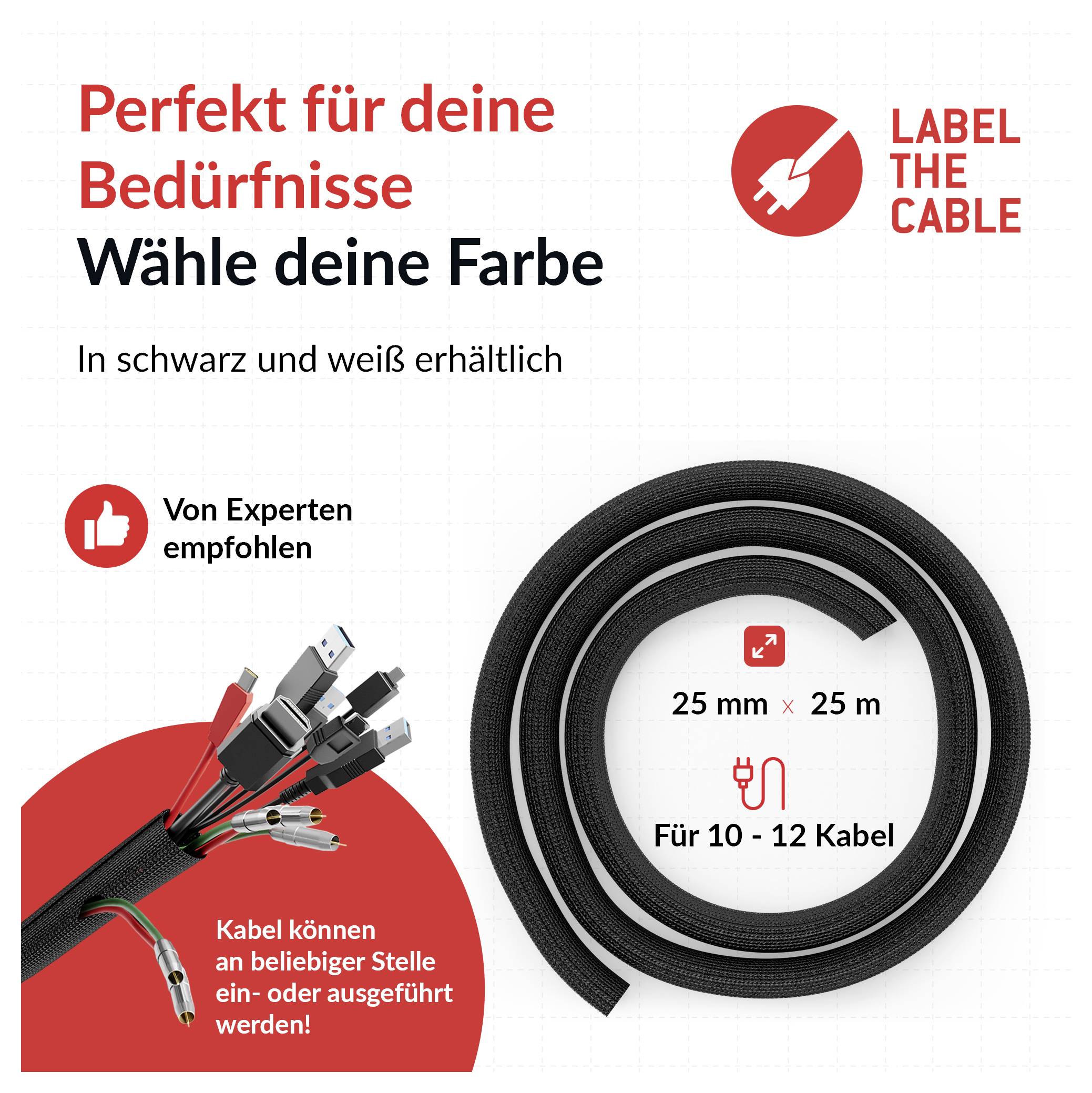 Label the Cable LTC CABLE TUBE PRO 5110 25m Schwarz