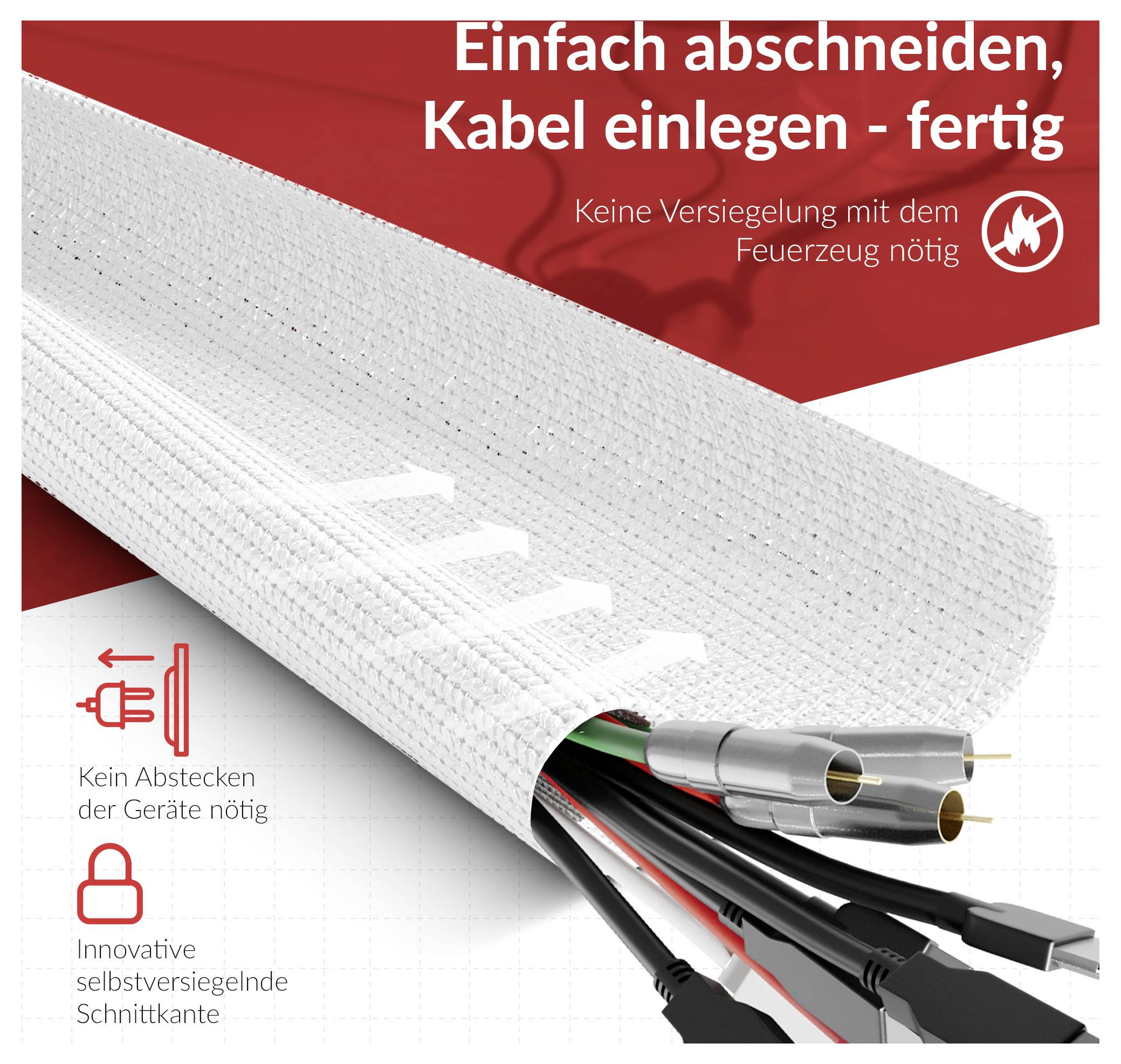 Label the Cable LTC CABLE TUBE LTC 5120 2m Weiß