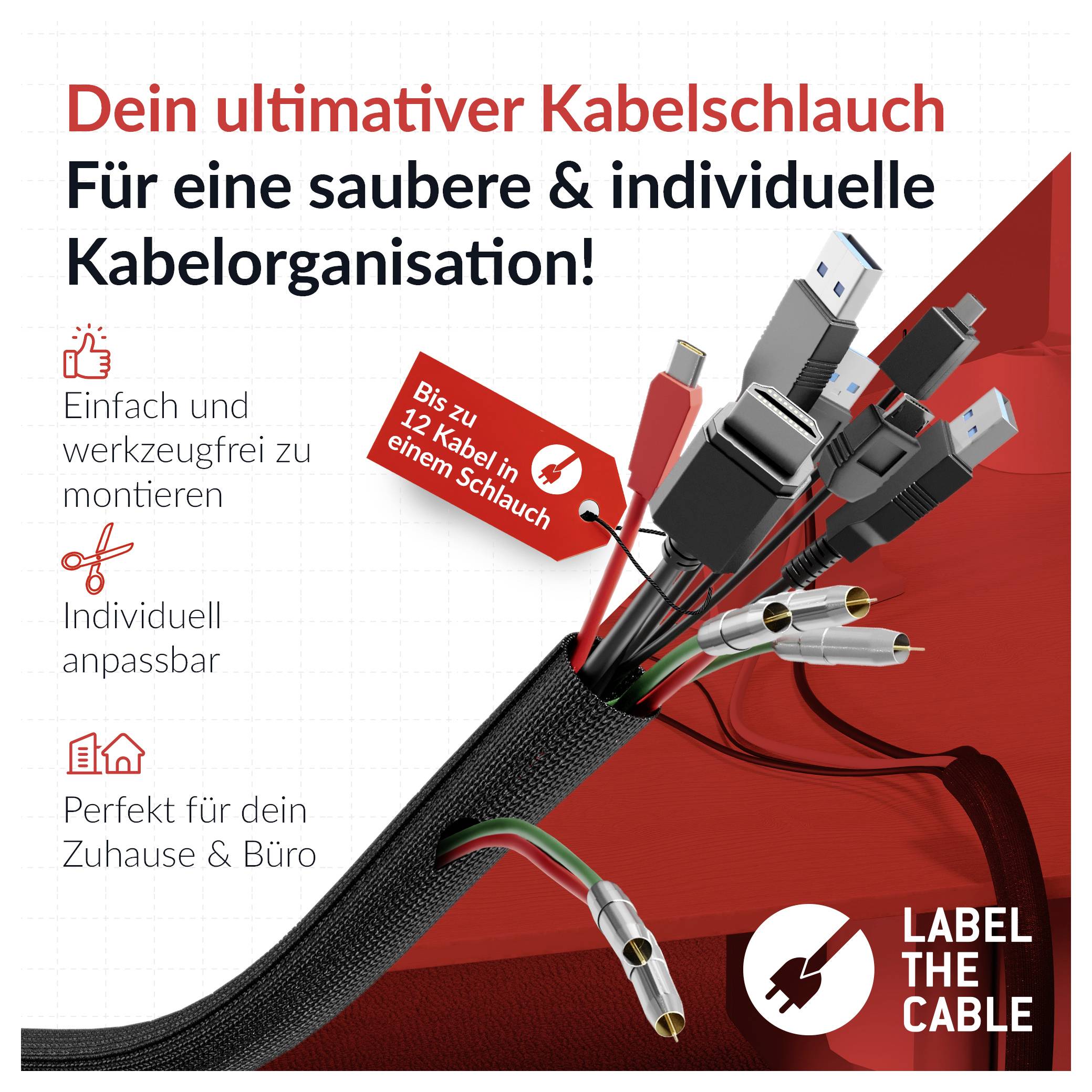 Label the Cable LTC CABLE TUBE LTC 5110 2m Schwarz