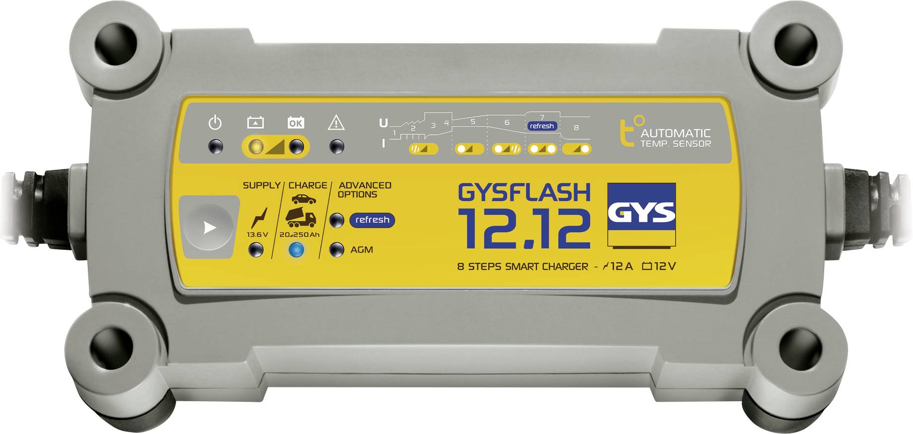 GYS GYSFLASH 12.12 029392 Automatikladegerät 12 V 12 A