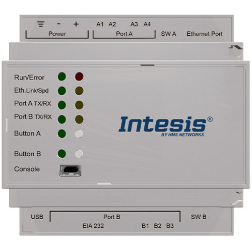 Intesis INBACMBM1000000 Gateway Modbus/BACnet Gateway 100 Datenpunkte RS-485, Ethernet 24 V/DC 1 St