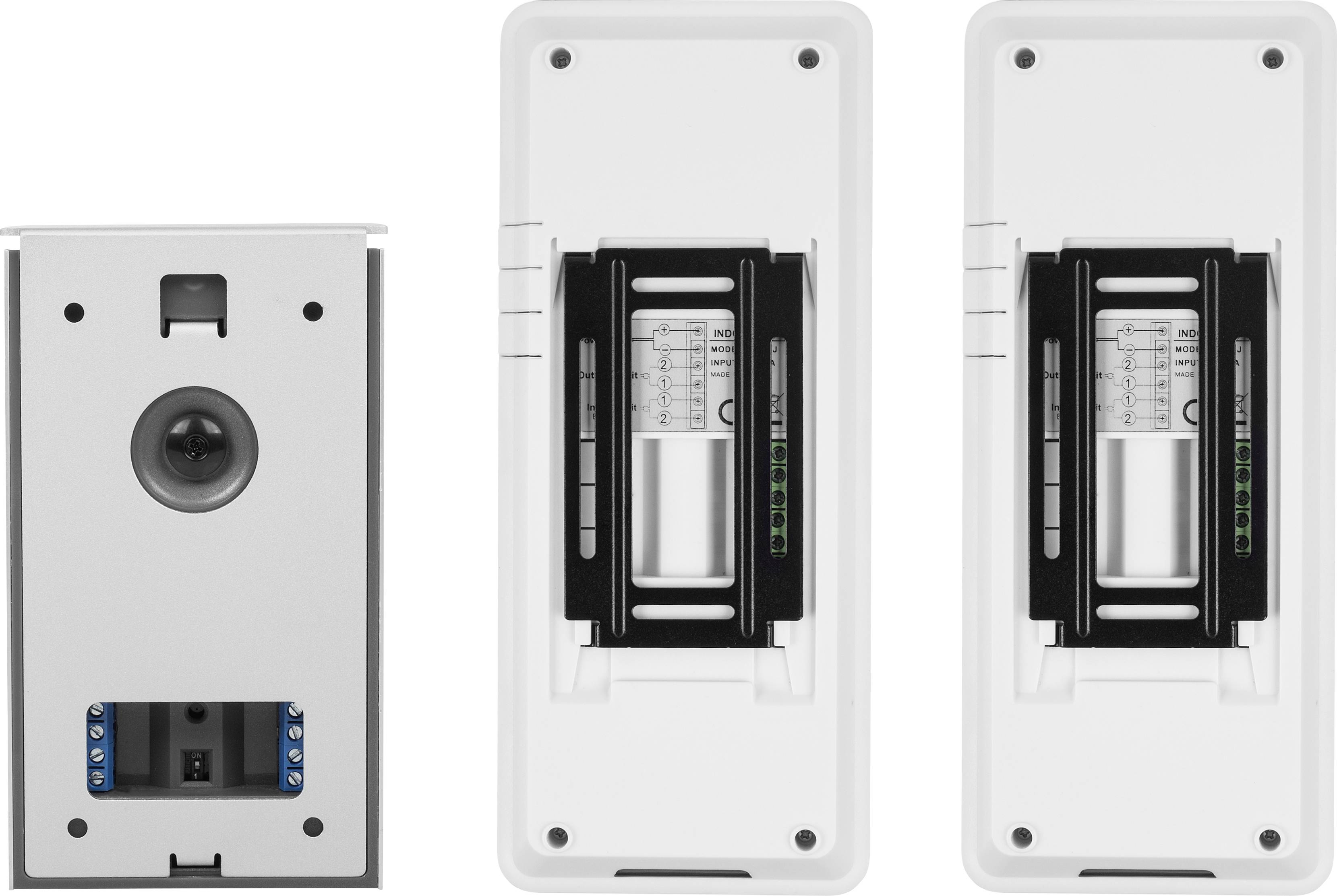 Smartwares DIC-22122 Video-Türsprechanlage 2-Draht Komplett-Set 2 Familienhaus Weiß