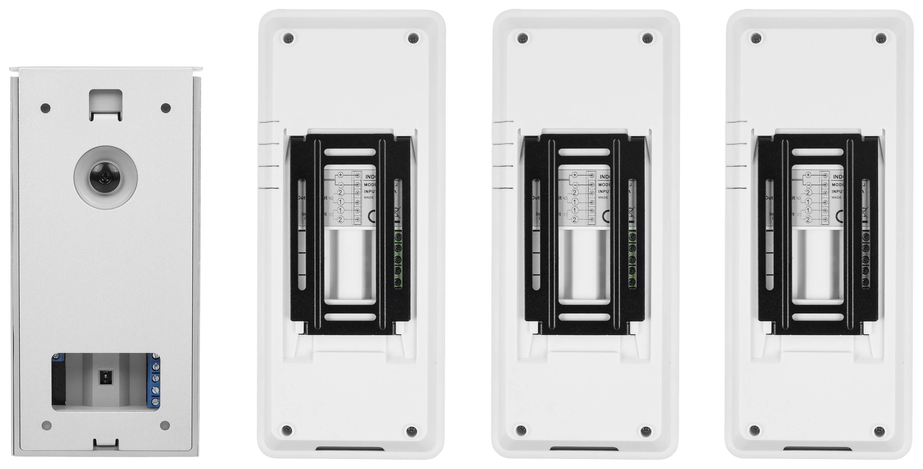 Smartwares DIC-22132 Video-Türsprechanlage 2-Draht Komplett-Set 3 Familienhaus Weiß