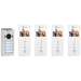 Smartwares DIC-22142 Interphone vidéo 2 fils Set complet 4 foyers blanc